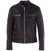 Dolce & Gabbana Black Goatskin Men Jacket